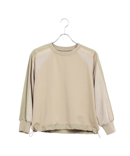 【洗える】配色使いプルオーバーカットソー