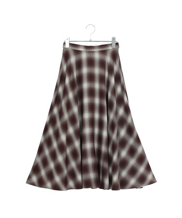 【セットアップ対応】オンブレーチェックスカート