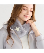 【一部店舗・オンラインショップ限定】フェイクファー星ティペット