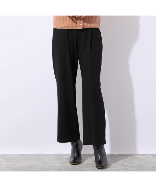 【裏起毛】ソフトフランネルセンタープレスパンツ