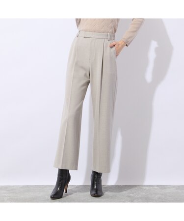 【裏起毛】ソフトフランネルセンタープレスパンツ