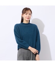 ラメ入りシャギープルオーバーニット