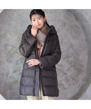 【3L/4Lサイズあり】軽量ソフトタフタダウンコート