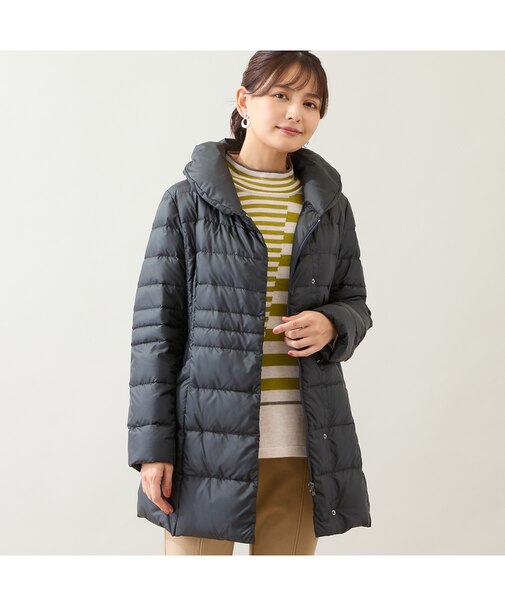 軽量タフタダウンコート