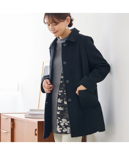 ステンカラーシャギーコート｜ジュニアーオンラインショップの通販