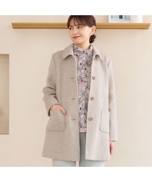 ステンカラーシャギーコート｜ジュニアーオンラインショップの通販