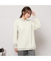 【手洗いOK・セットアップ対応】裏起毛ハイネックトップ