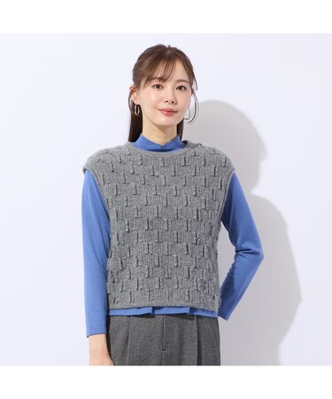 プルオーバーニットベスト