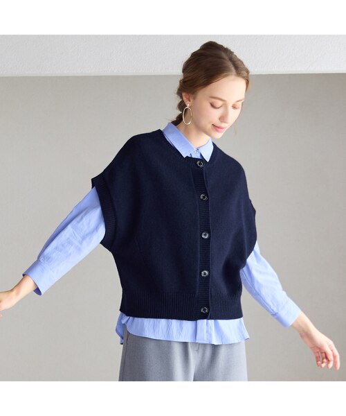 リバーシブルニットベスト｜ジュニアーオンラインショップの通販