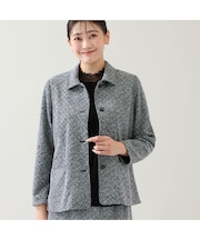 【セットアップ可】ツイード柄ペプラムジャケット