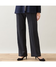 【洗える】ツイーディープリント裏起毛パンツ