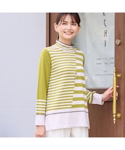 カラーボーダーセーター