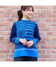 カラーボーダーセーター