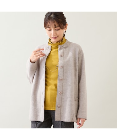 【ウール100%】圧縮ウールニットジャケット