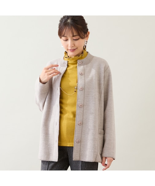 【ウール100%】圧縮ウールニットジャケット