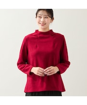 【洗える・日本製・3L/4Lサイズあり】ふっくら起毛カットソー