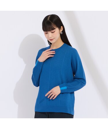 【L～4L/アンサンブル対応】プルオーバーニット