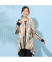 【手洗いOK】テントライン・プリントカットソー