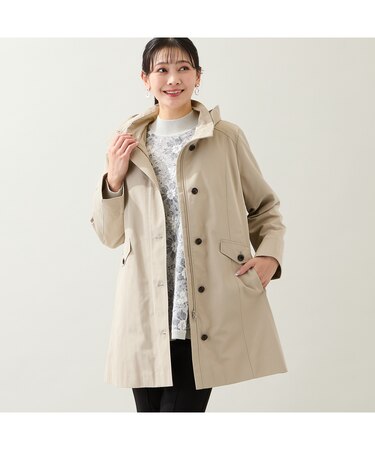 【WEB先行販売・ライナー取り外し可・3L/4Lサイズあり】スタンドカラーコート