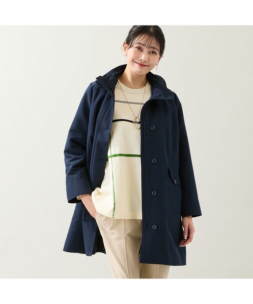 【WEB先行販売・ライナー取り外し可・3L/4Lサイズあり】スタンドカラーコート