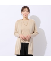 【アンサンブル対応】ハイゲージラメニットカーディガン