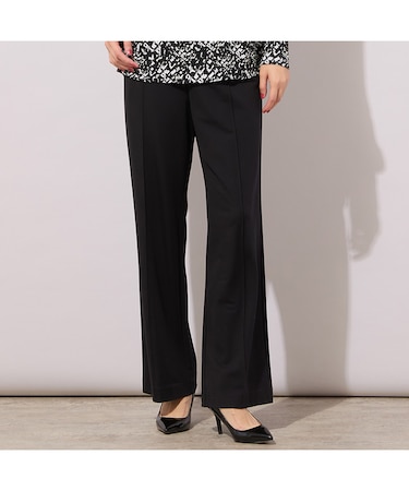 【手洗いOK・接触冷感・紫外線防止】マシュマロポンチ・フロントピンタックパンツ