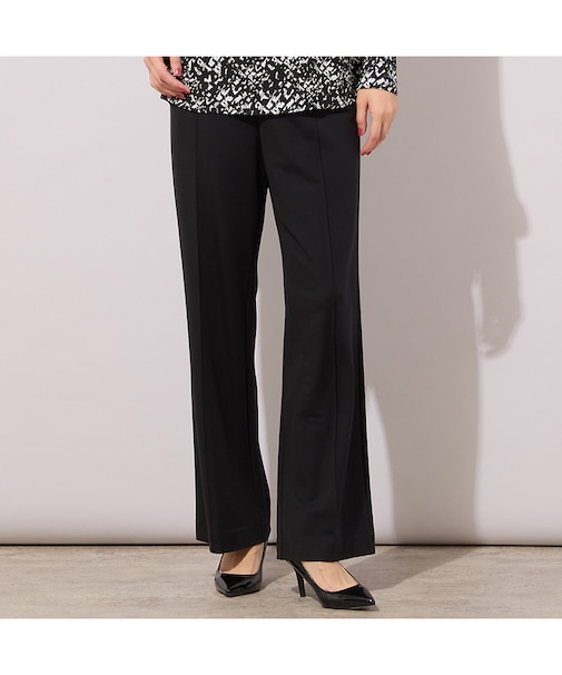 【手洗いOK・接触冷感・紫外線防止】マシュマロポンチ・フロントピンタックパンツ