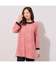 【手洗いOK】DJニット・フレアーシルエットチュニックカットソー