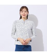 【洗える】ふくれジャカードプルオーバーTシャツ