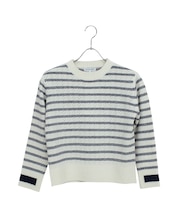 プルオーバーボーダーニット