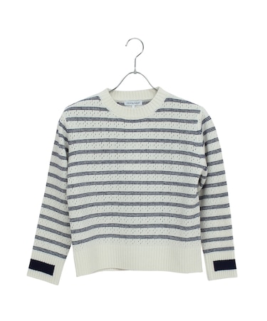 プルオーバーボーダーニット