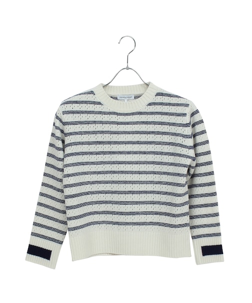 プルオーバーボーダーニット