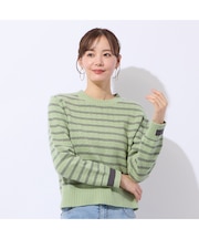 プルオーバーボーダーニット