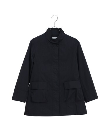 【はっ水】ツイルスタンドカラーライトコート