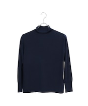 【アンサンブル対応】ウールシルクオフタートルニット