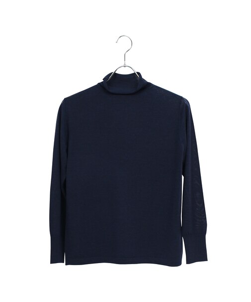 【アンサンブル対応】ウールシルクオフタートルニット