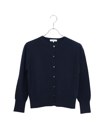 【アンサンブル対応】ウールシルクニットカーディガン