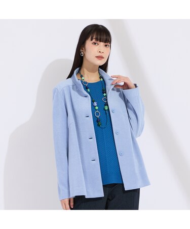 【M～4L】吸湿発熱スタンドカラーコート