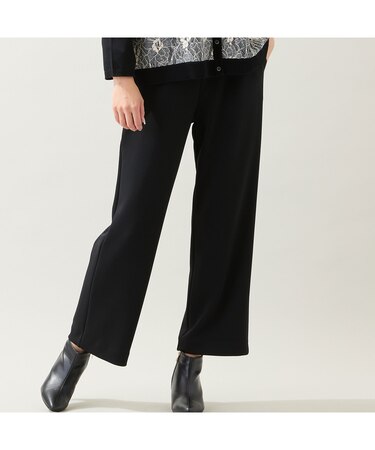 【洗える・快適ストレッチ・セットアップ可・3L/4Lサイズ】イージーワイドパンツ