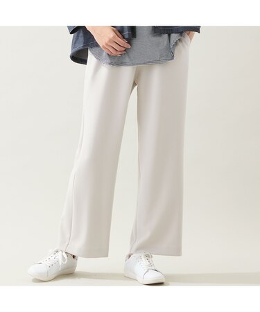 【洗える・快適ストレッチ・セットアップ可・3L/4Lサイズ】イージーワイドパンツ