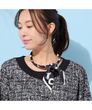 スカーフ風・マグネットネックレス