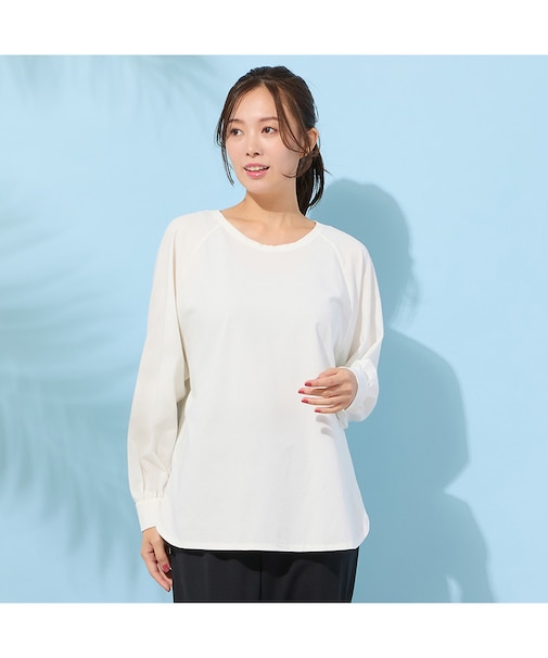 【手洗いOK】ラグランスリーブカットソー