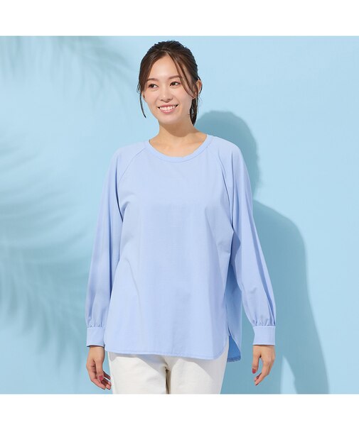 【手洗いOK】ラグランスリーブカットソー
