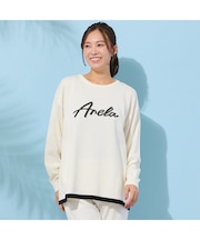 【手洗いOK】『Anela』スパンコール刺繍ニット