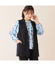 【洗える・セットアップ可】テーラードジレ