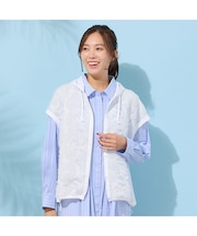 【手洗いOK・撥水・透湿】ジャカード/タフタ・フーディージレ