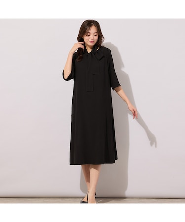 【セットアップ対応】セラテリー梨地ワンピース