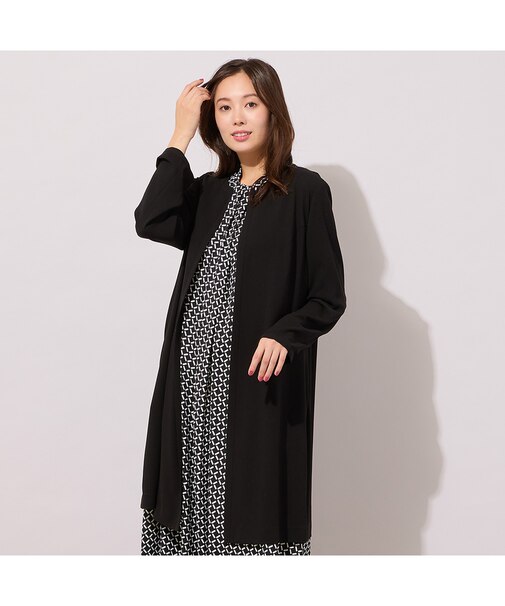 【セットアップ対応】パイピング切り替えガウンジャケット