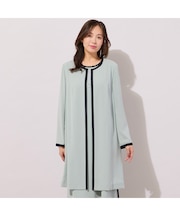 【セットアップ対応】パイピング切り替えガウンジャケット