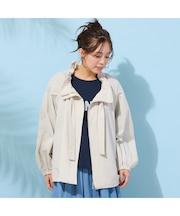 ラグランスリーブ・バルーンブルゾン